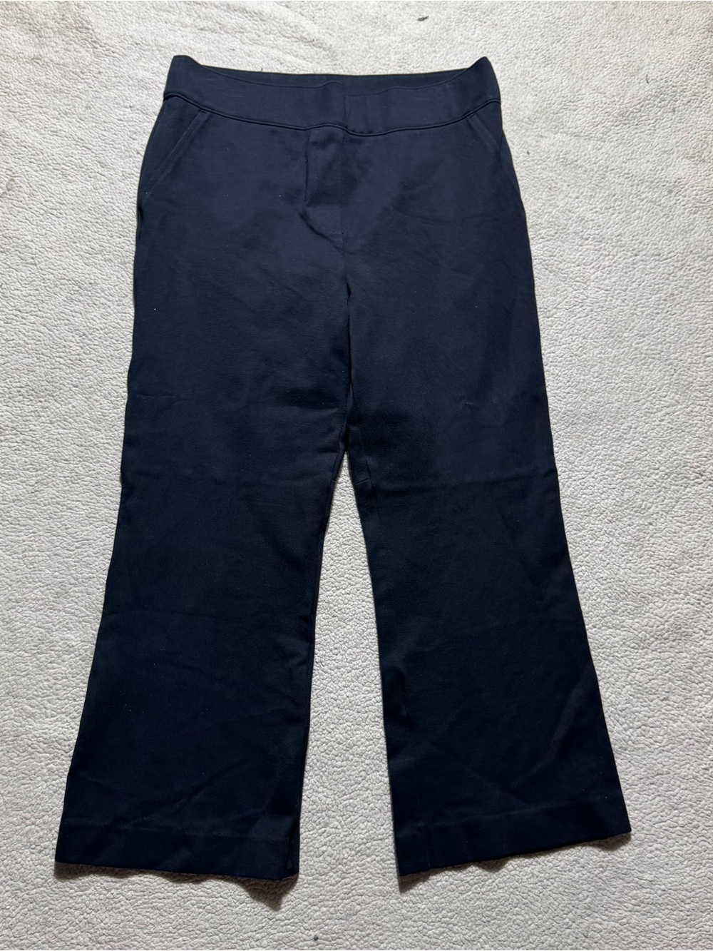 Spanx Pants Womens Large Perfect Crop Flare Pull On High Rise Stretch 29x23.5